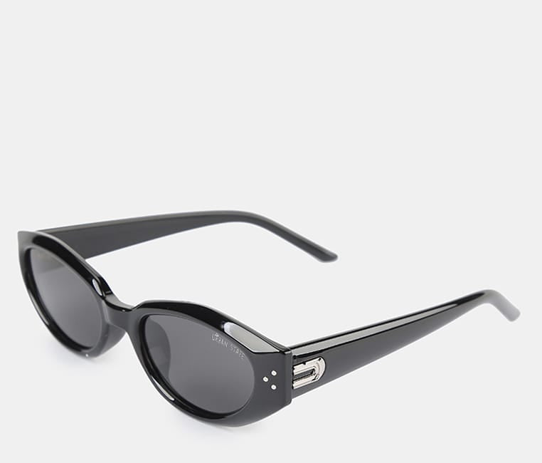Polarized Blair Cateye Frame Sunglasses - Black Black