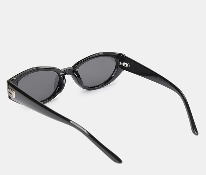 Polarized Blair Cateye Frame Sunglasses - Black Black