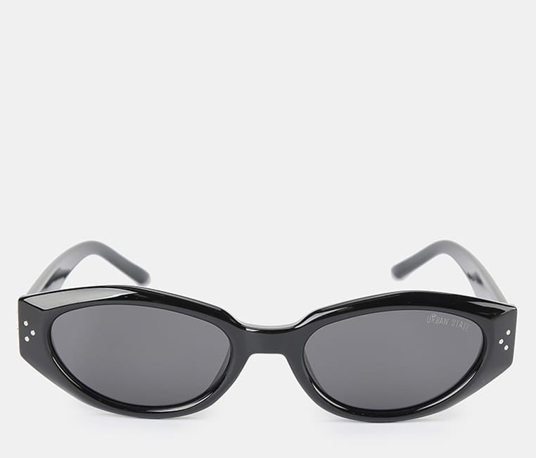 Polarized Blair Cateye Frame Sunglasses - Black Black