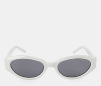 Polarized Blair Cateye Frame Sunglasses - Black White