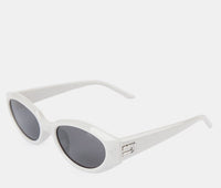 Polarized Blair Cateye Frame Sunglasses - Black White