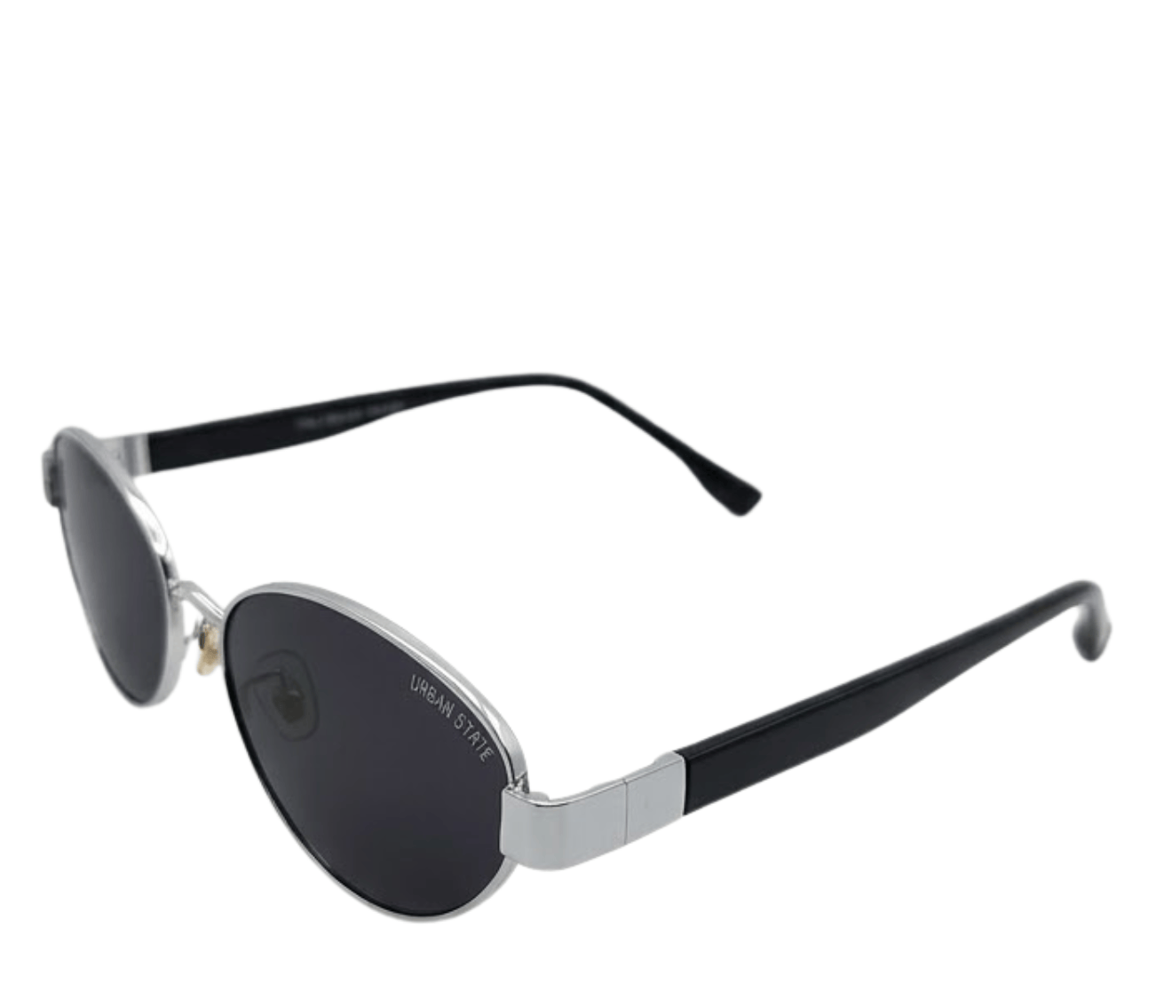 Polarized Verve Cateye Frame Sunglasses - Black Silver