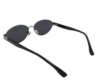 Polarized Verve Cateye Frame Sunglasses - Black Silver