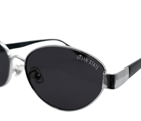 Polarized Verve Cateye Frame Sunglasses - Black Silver