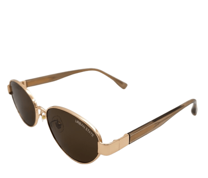 Polarized Verve Cateye Frame Sunglasses - Black Gold