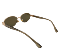 Polarized Verve Cateye Frame Sunglasses - Black Gold