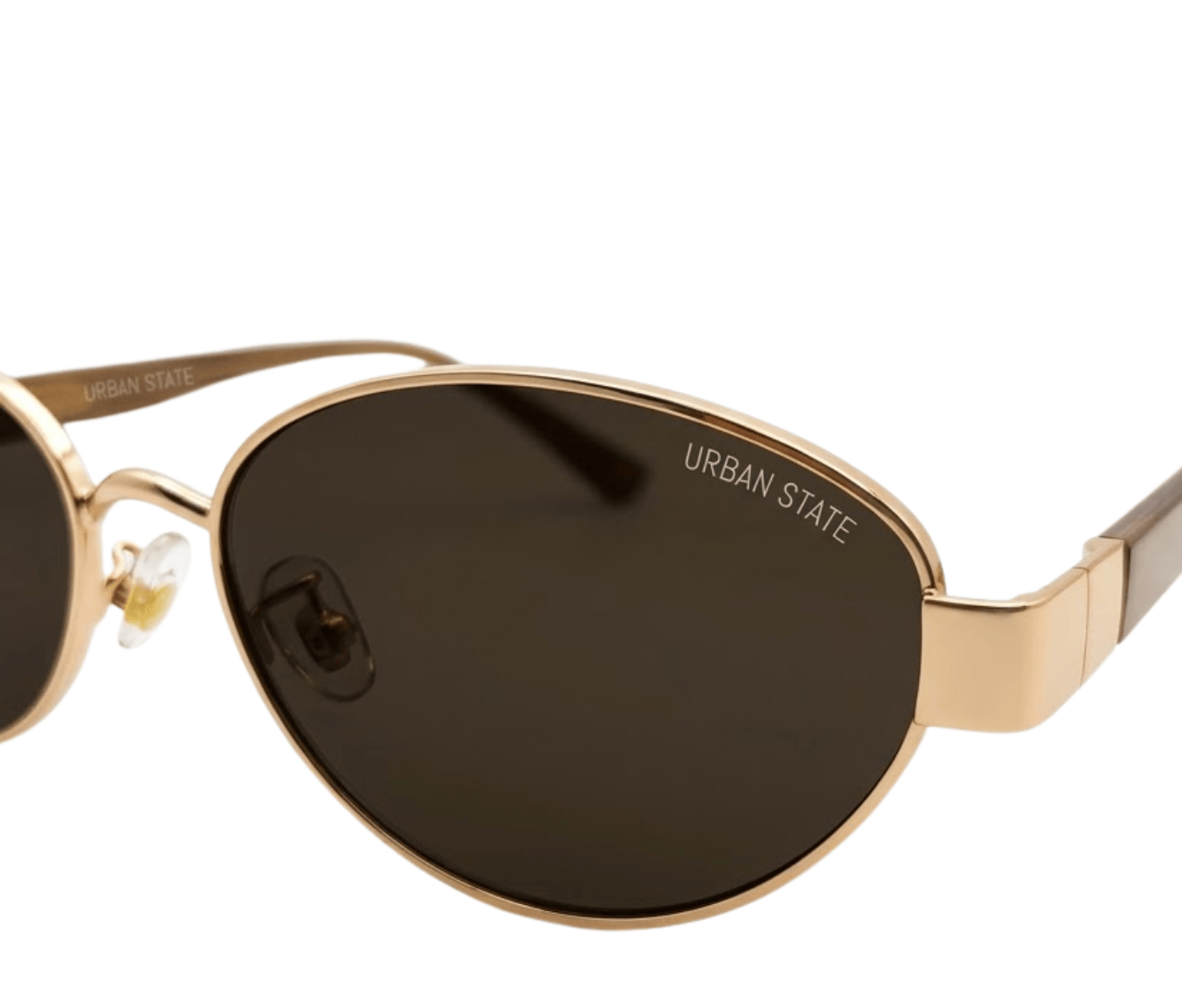 Polarized Verve Cateye Frame Sunglasses - Black Gold