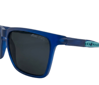 Trail Sport Sunglasses with Adjustable Anti-Slip Head Strap - Black Blue