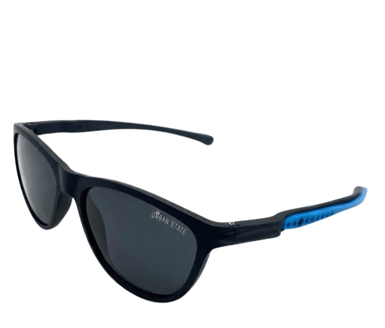 Stride Sport Sunglasses with Adjustable Anti-Slip Head Strap - Black Blue