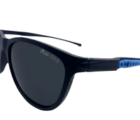 Stride Sport Sunglasses with Adjustable Anti-Slip Head Strap - Black Blue