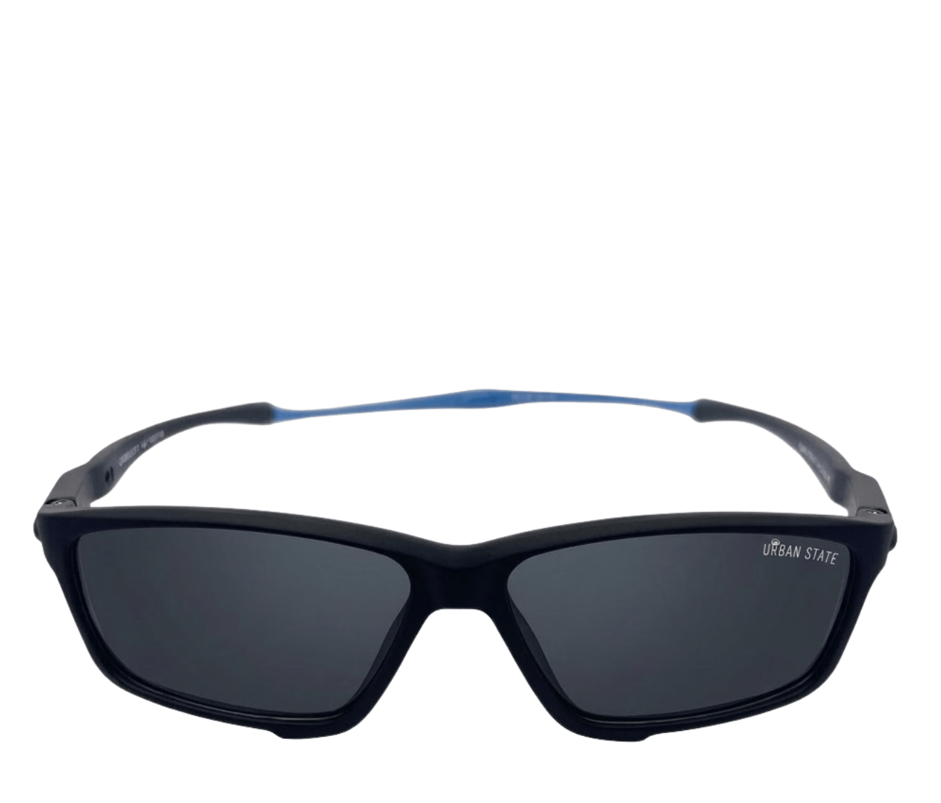 Grip Sport Sunglasses with Adjustable Anti-Slip Head Strap - Black Blue