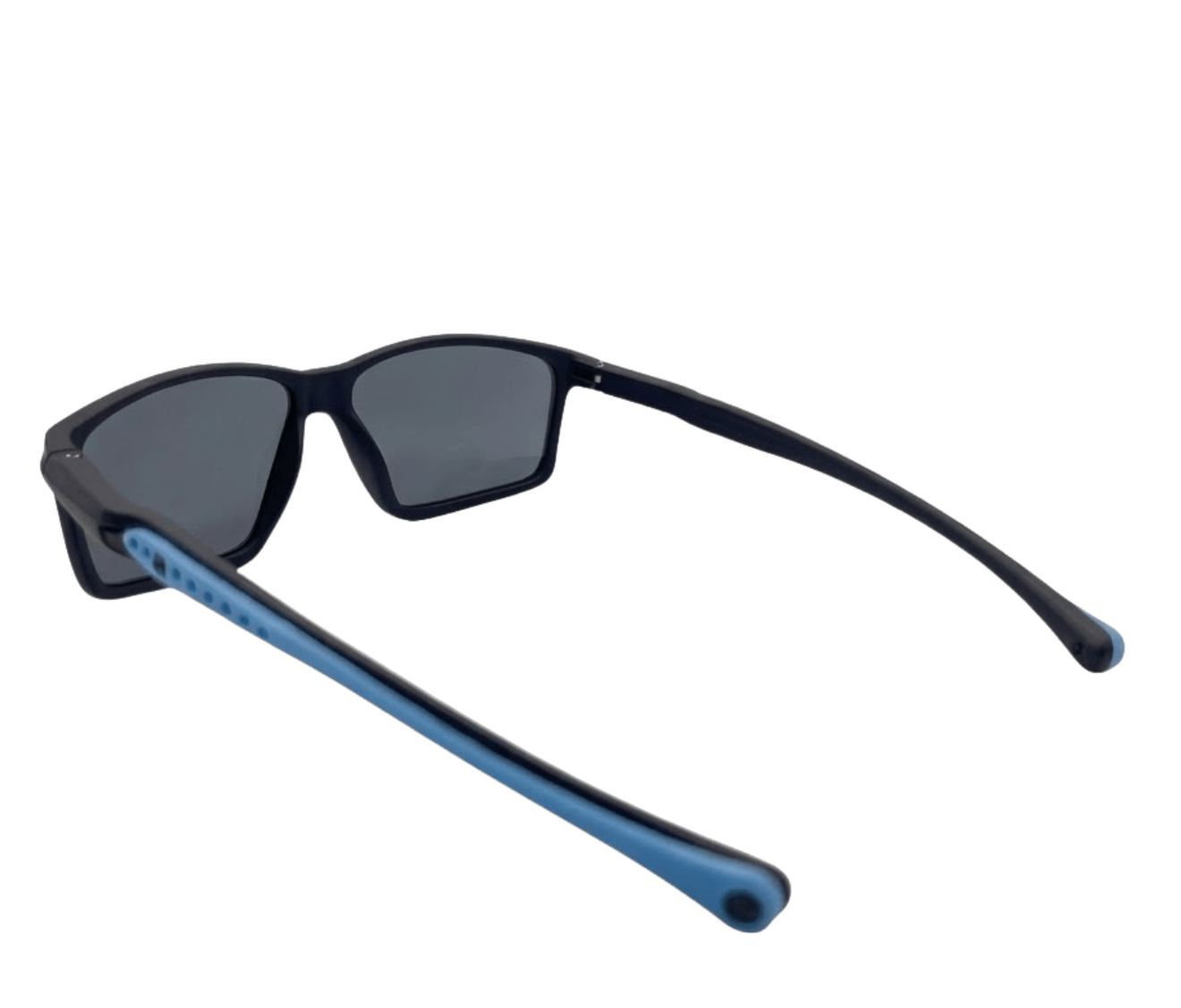 Grip Sport Sunglasses with Adjustable Anti-Slip Head Strap - Black Blue