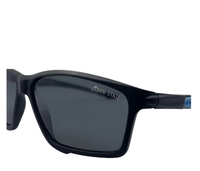 Grip Sport Sunglasses with Adjustable Anti-Slip Head Strap - Black Blue
