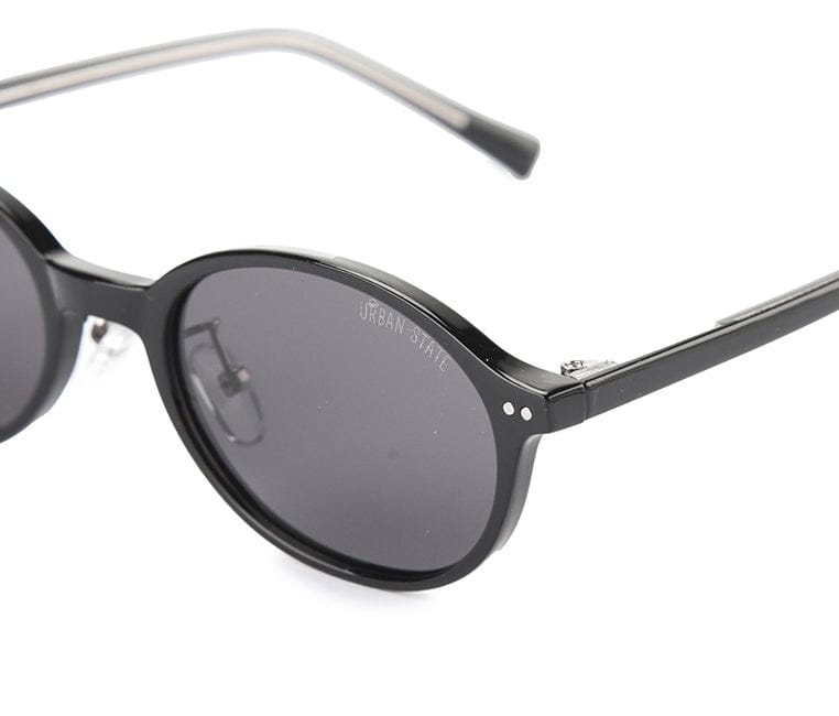 Polarized Plastic Frame Blink Oval Sunglasses - Black Black