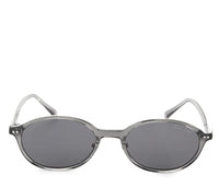 Polarized Plastic Frame Blink Oval Sunglasses - Black Clear