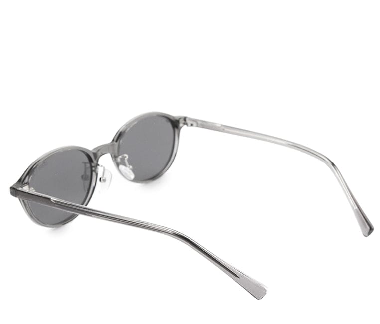 Polarized Plastic Frame Blink Oval Sunglasses - Black Clear