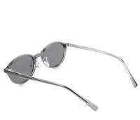 Polarized Plastic Frame Blink Oval Sunglasses - Black Clear