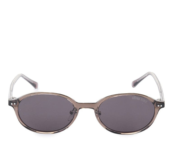 Polarized Plastic Frame Blink Oval Sunglasses - Brown Clear