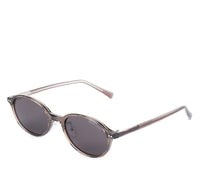 Polarized Plastic Frame Blink Oval Sunglasses - Brown Clear