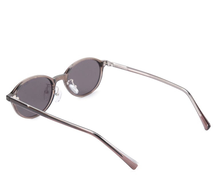 Polarized Plastic Frame Blink Oval Sunglasses - Brown Clear