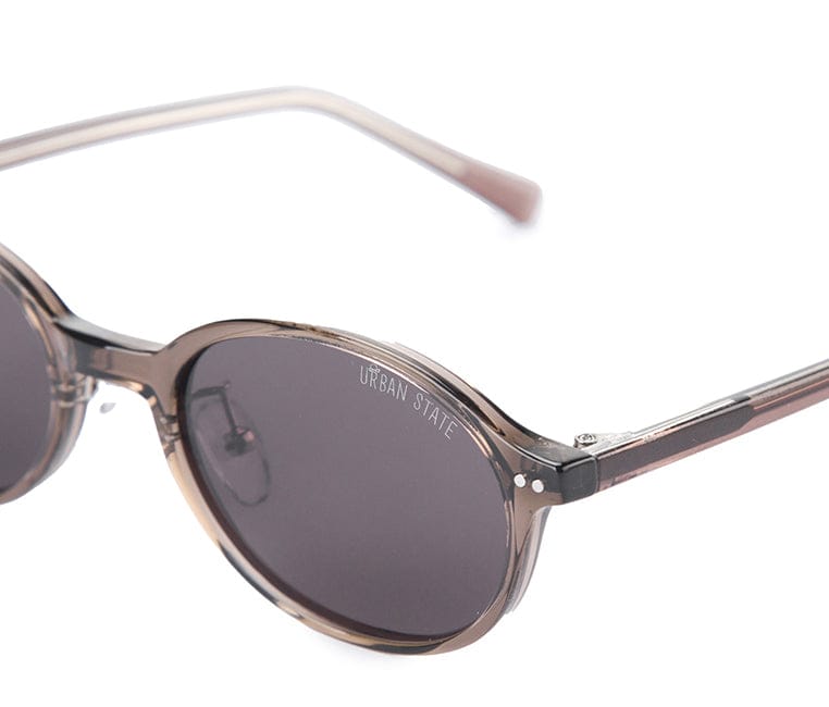 Polarized Plastic Frame Blink Oval Sunglasses - Brown Clear