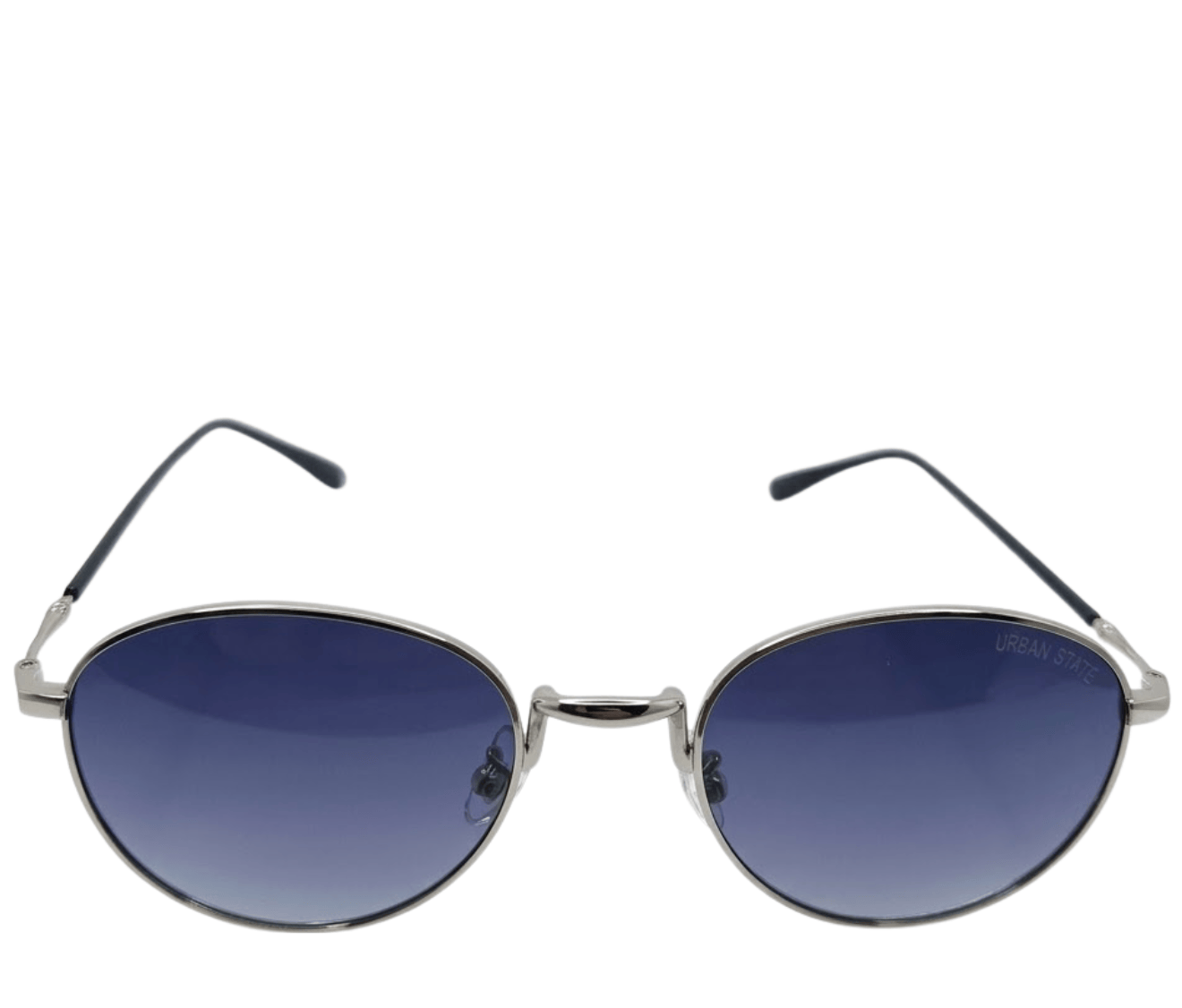 Polarized Halo Round Frame Sunglasses - Multi Silver