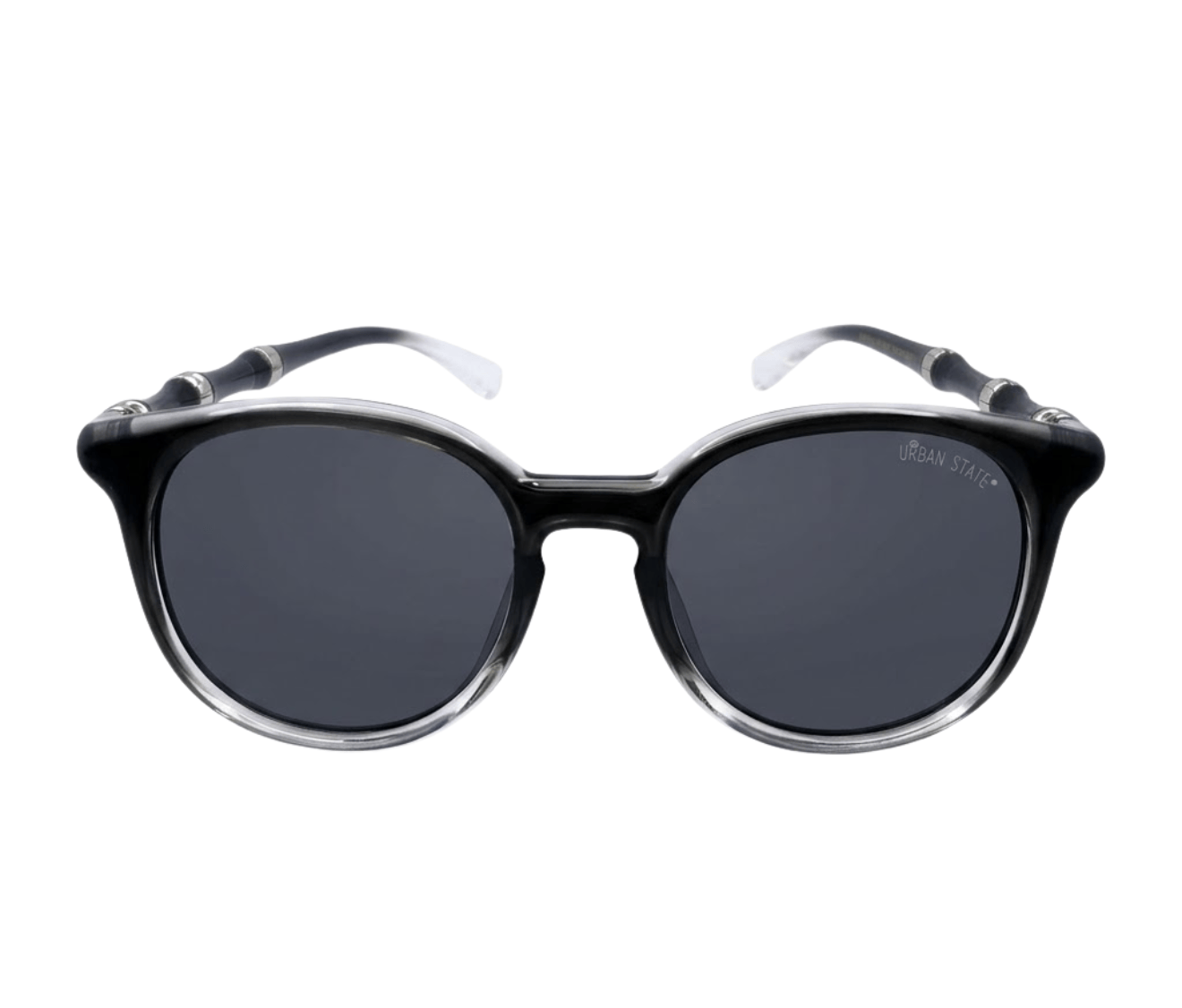 Polarized Roman Round Frame Sunglasses - Multi Black