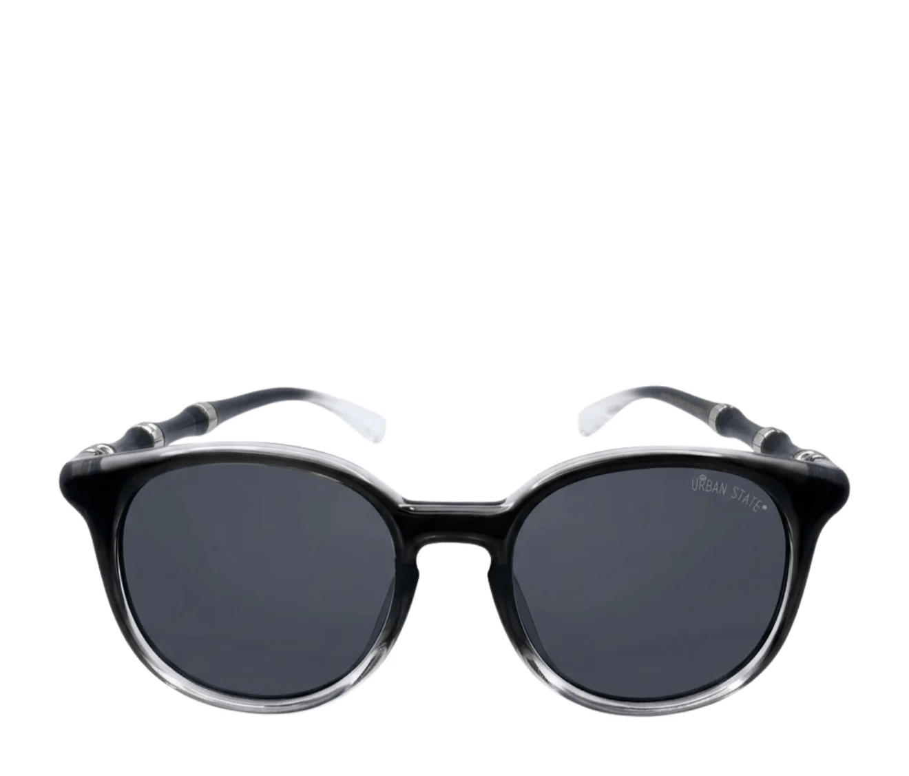 Polarized Roman Round Frame Sunglasses - Multi Black