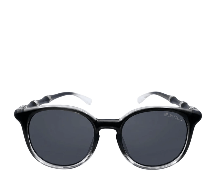 Polarized Roman Round Frame Sunglasses - Multi Black