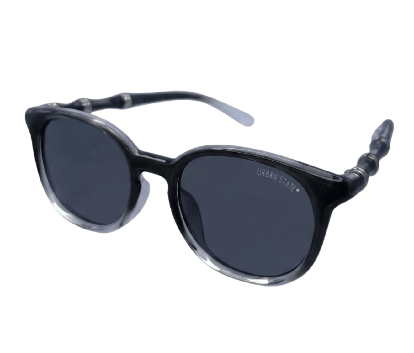Polarized Roman Round Frame Sunglasses - Multi Black