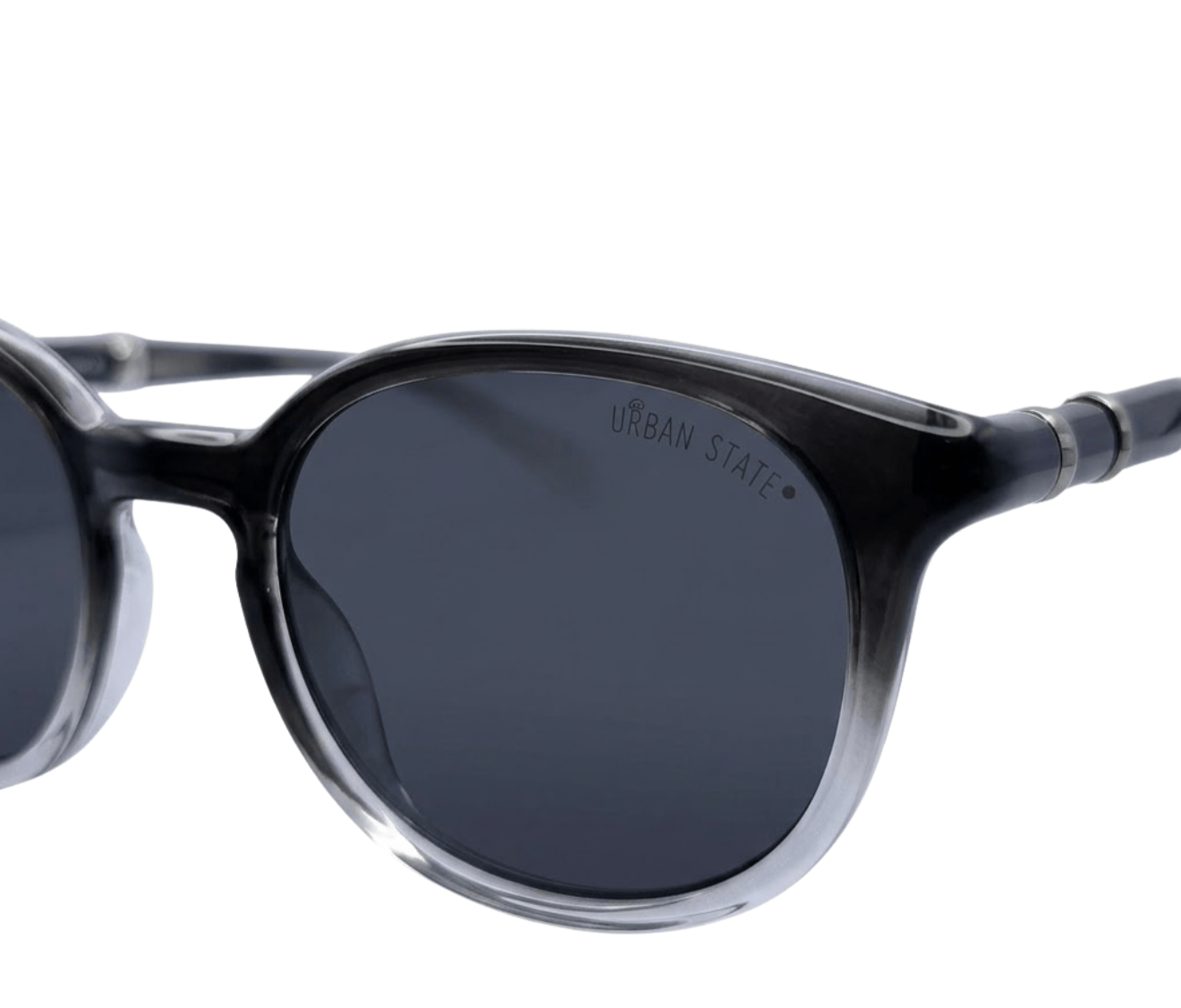 Polarized Roman Round Frame Sunglasses - Multi Black