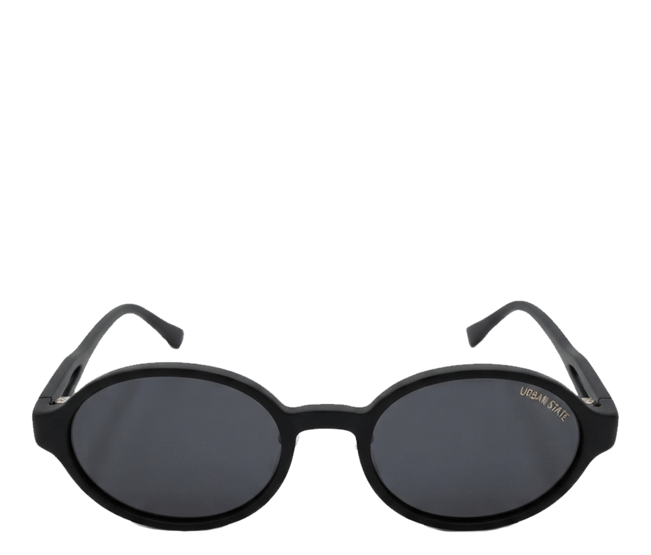 Polarized Mason Round Frame Sunglasses - Black Black