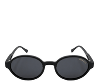 Polarized Mason Round Frame Sunglasses - Black Black