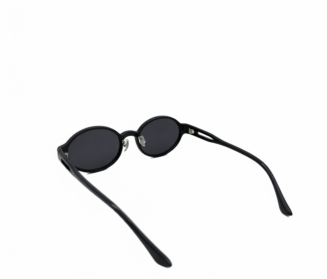 Polarized Mason Round Frame Sunglasses - Black Black