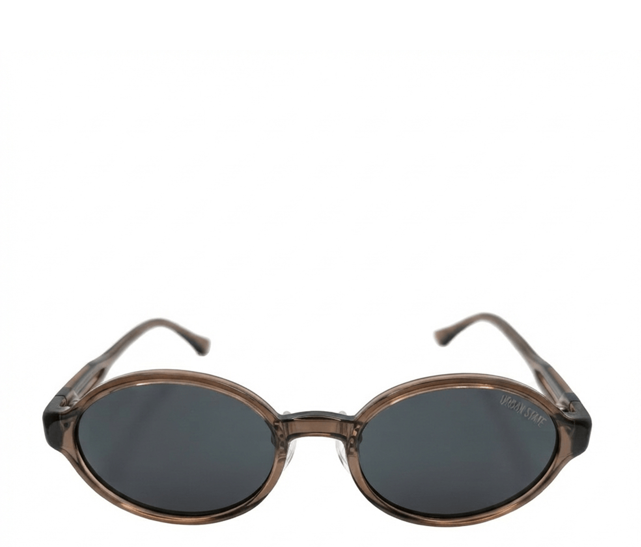 Polarized Mason Round Frame Sunglasses - Black Brown