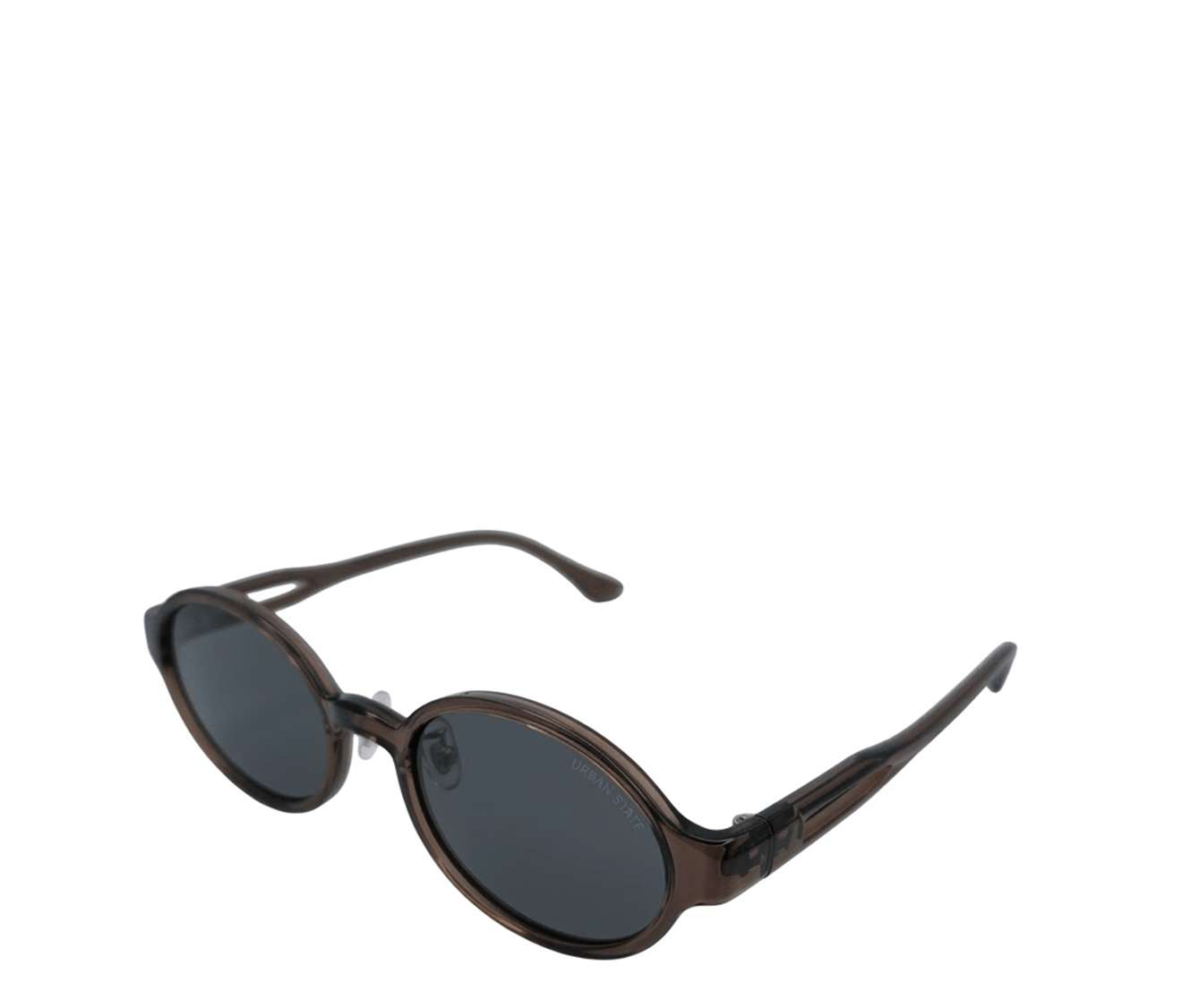 Polarized Mason Round Frame Sunglasses - Black Brown