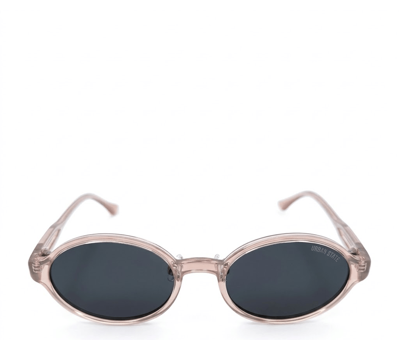 Polarized Mason Round Frame Sunglasses - Black Clear
