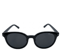 Polarized Cosmo Round Frame Sunglasses - Black Black