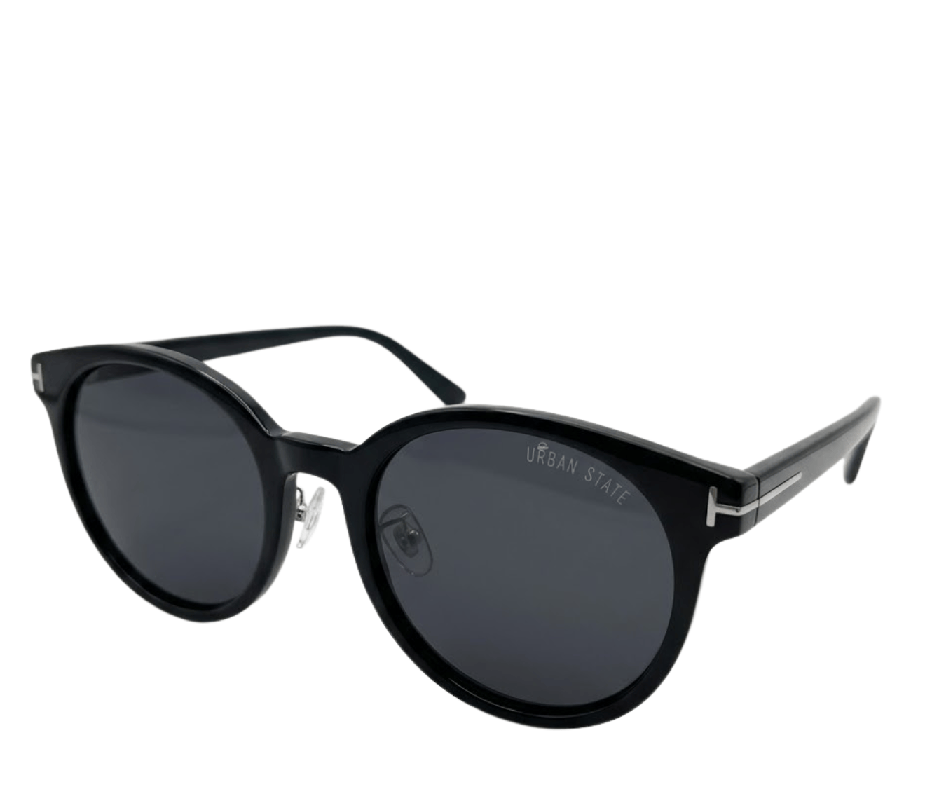 Polarized Cosmo Round Frame Sunglasses - Black Black