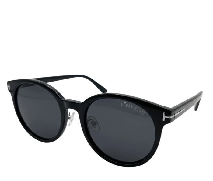 Polarized Cosmo Round Frame Sunglasses - Black Black