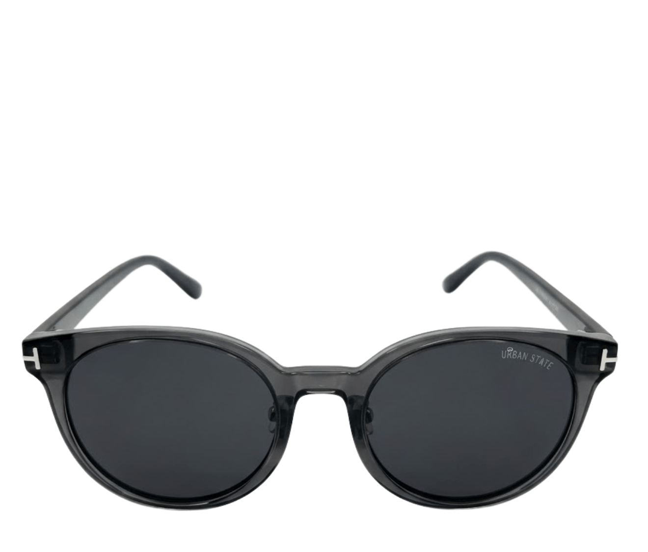Polarized Cosmo Round Frame Sunglasses - Black Clear