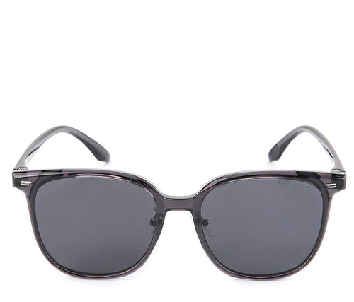 Polarized Plastic Frame Classic Square Sunglasses - Black Glossy