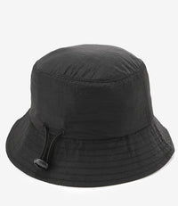 Poly Bucket Hat with String -  Black