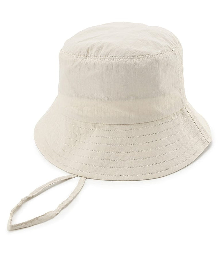 Poly Bucket Hat with String -  Cream