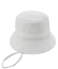 Poly Bucket Hat with String -  Grey