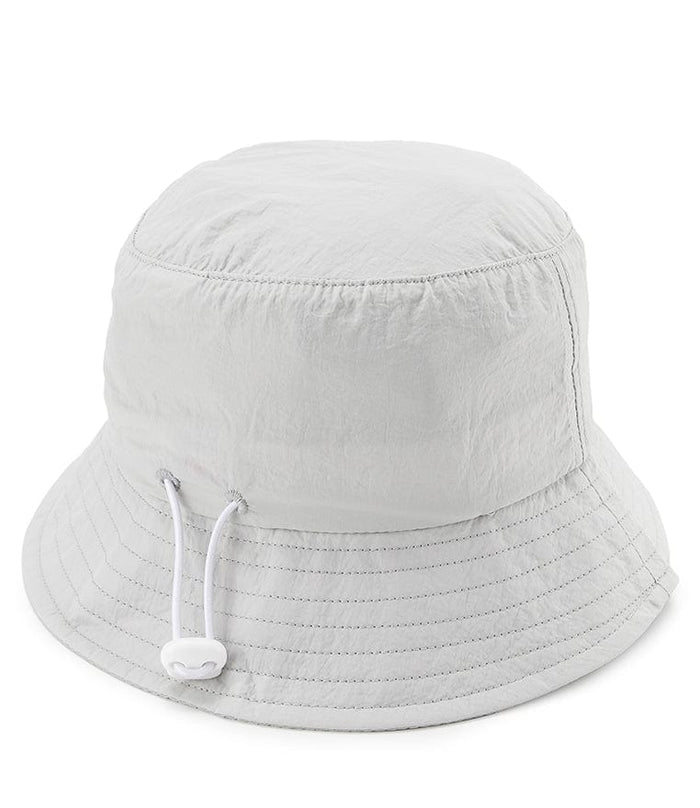 Poly Bucket Hat with String -  Grey