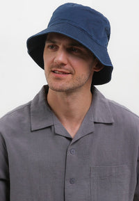 Washed Bucket Hat - Navy