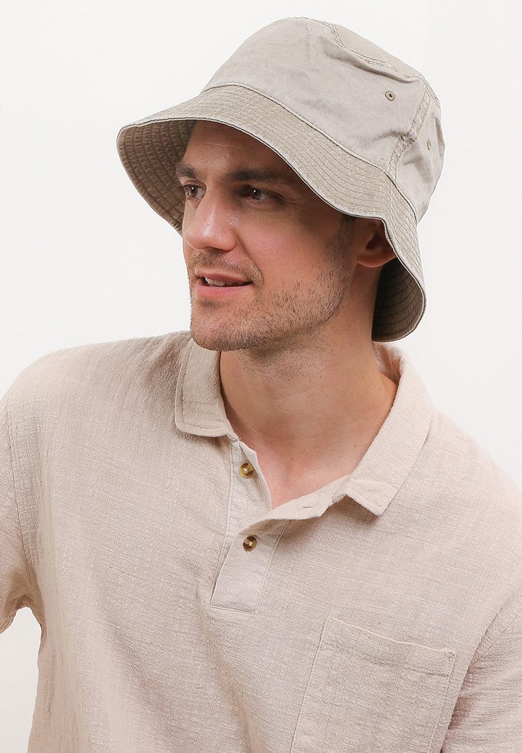 Washed Bucket Hat - Grey