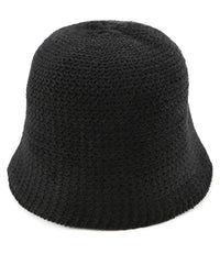 Crochet Bucket Hat - Black