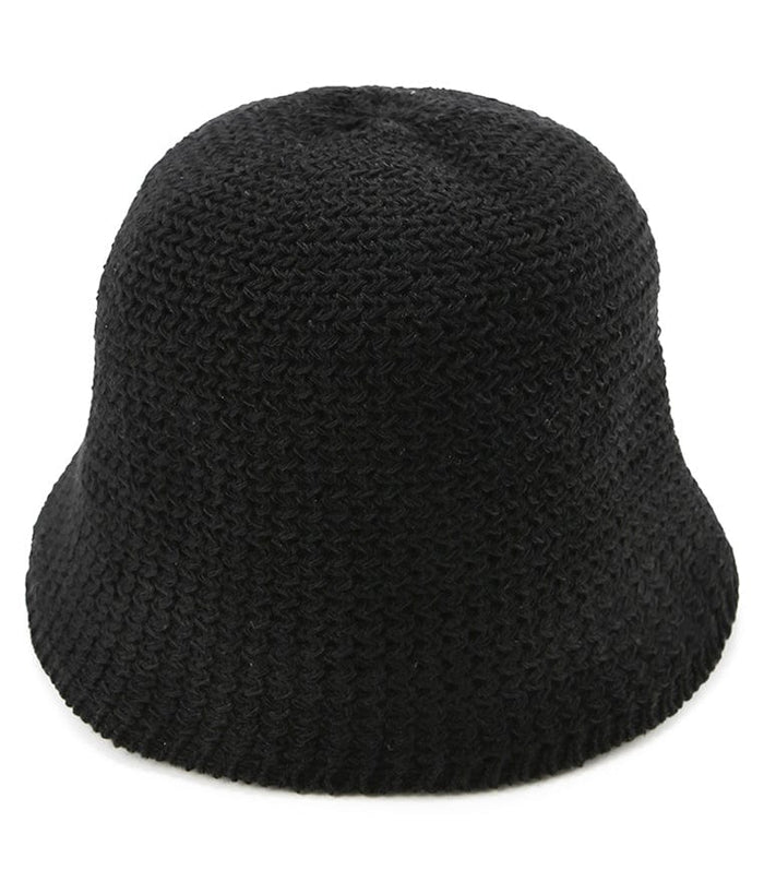 Crochet Bucket Hat - Black